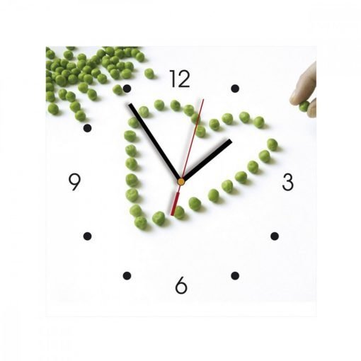 Ceas de perete din MDF - boabe de mazare My Clock